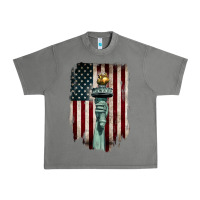 Tornado statue of liberty torch Urban Heavy Tee - BarkalooDesign
