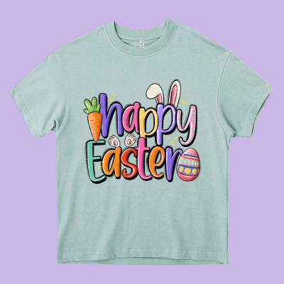 Happy Easter Heavy Core Tee Designed By Maliassmallbusiness