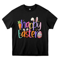 Black happy easter Heavy Core Tee - MaliasSmallBusiness