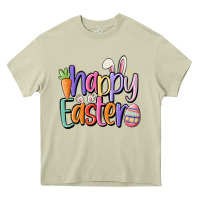 Mossy happy easter Heavy Core Tee - MaliasSmallBusiness