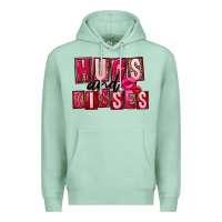 Seafoam Hugs and kisses Valentine's Day Premium Hoodie - FaDigitalArtStudio
