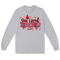 Moon Dust one loved teacher afro messy bun Long Sleeve Tee - texasbilliewilder