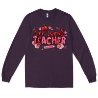 Plum one loved teacher afro messy bun Long Sleeve Tee - texasbilliewilder