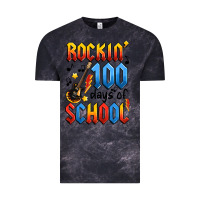Cloud Black rockin' 100 days of school Vintage Tee - Artiststas