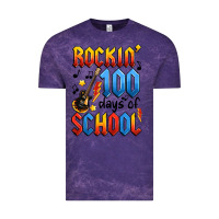 Cloud Purple rockin' 100 days of school Vintage Tee - Artiststas