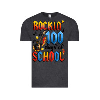 Vintage Black rockin' 100 days of school Vintage Tee - Artiststas