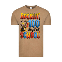 Vintage Coffee rockin' 100 days of school Vintage Tee - Artiststas