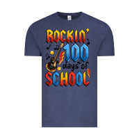 Vintage Denim rockin' 100 days of school Vintage Tee - Artiststas