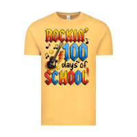 Vintage Mustard rockin' 100 days of school Vintage Tee - Artiststas