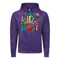 Cloud Purple feeding kids is a work of heart Vintage Hoodie - Artiststas