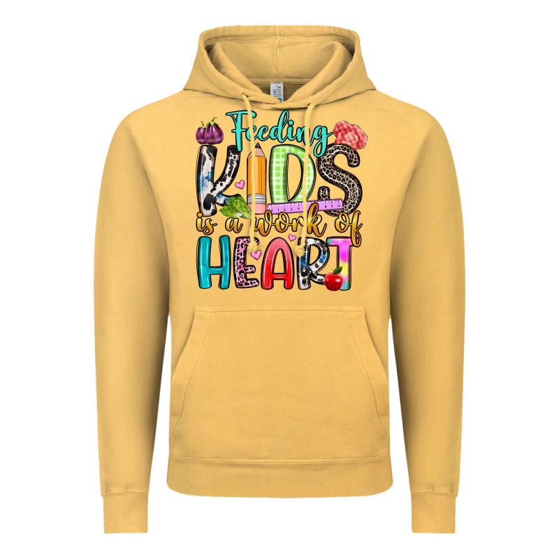 Feeding Kids Is A Work Of Heart Vintage Hoodie by Artiststas | Teevron