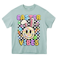 Arona easter vibes smiley face Heavy Core Tee - MaliasSmallBusiness