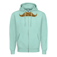 Seafoam moustache fa element Zipper Hoodie - FaDigitalArtStudio