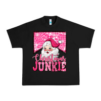 Black pink Christmas junkie Santa Claus Urban Heavy Tee - Jasminsmagicworld
