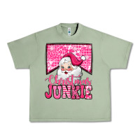 Oil Green pink Christmas junkie Santa Claus Urban Heavy Tee - Jasminsmagicworld