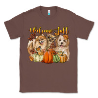 Chestnut welcome fall with dogs Classic Tee - LillyAllenDesigns