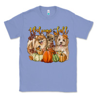 Colony Blue welcome fall with dogs Classic Tee - LillyAllenDesigns