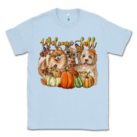 Welcome Fall With Dogs Classic Tee | Teevron
