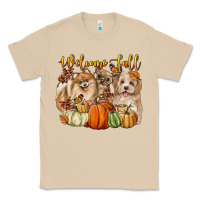 Mushroom welcome fall with dogs Classic Tee - LillyAllenDesigns