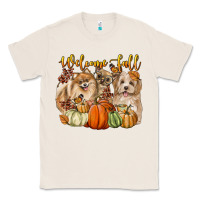 Natural welcome fall with dogs Classic Tee - LillyAllenDesigns