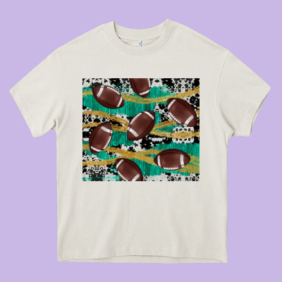 Western Football Heavy Core Tee Designed By Adodesignshop
