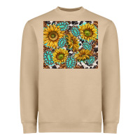 Mushroom turquoise sunflowers with gemstones Heavyweight Sweatshirt - TumblerDesignByShophia