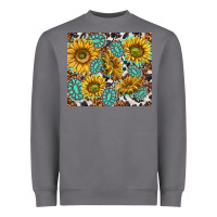 Storm turquoise sunflowers with gemstones Heavyweight Sweatshirt - TumblerDesignByShophia