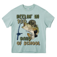 Arona reelin' in 100 days of school Heavy Core Tee - MaliasSmallBusiness