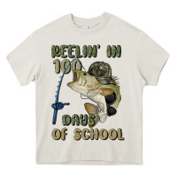 Cream reelin' in 100 days of school Heavy Core Tee - MaliasSmallBusiness