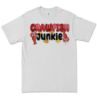 Dove Grey crawfish junkie Premium Tee - MaliasSmallBusiness