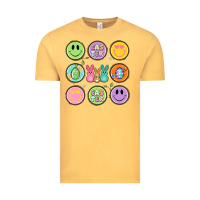Vintage Mustard easter day smiley faces Vintage Tee - Artiststas