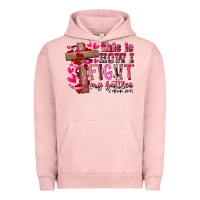 Pigment Salmon this is how i fight my battles Urban Hoodie - RacoonDesign
