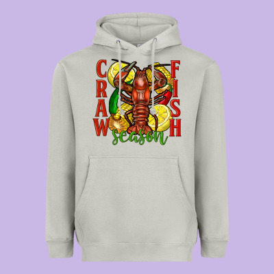 Crawfish Season Heavyweight Hoodie Designed By Fadigitalartstudio