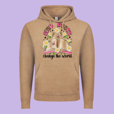 Read Books Change The World Artiststas Vintage Hoodie Designed By Artiststas