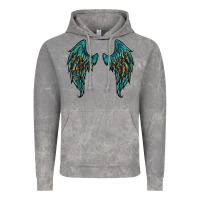 Cloud Rock turquoise leopard wings Vintage Hoodie - RanaPortraitStore