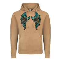 Turquoise Leopard Wings Vintage Hoodie | Teevron