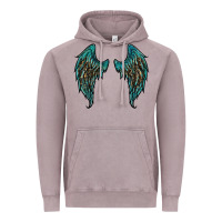 Vintage Zinc turquoise leopard wings Vintage Hoodie - RanaPortraitStore