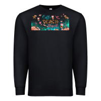 Black coffe teach repeat libbey glass Premium Sweatshirt - BundleAndBundleShop