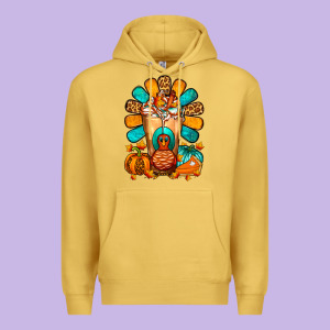 Thanksgiving Cold Drink Frappe Premium Hoodie Designed By Fadigitalartstudio