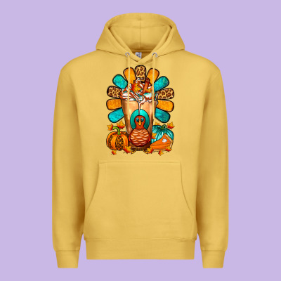 Thanksgiving Cold Drink Frappe Premium Hoodie Designed By Fadigitalartstudio