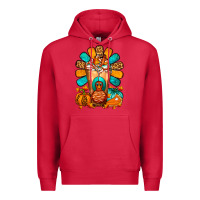 Cardinal Thanksgiving Cold Drink Frappe Premium Hoodie - FaDigitalArtStudio