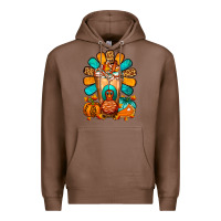 Chestnut Thanksgiving Cold Drink Frappe Premium Hoodie - FaDigitalArtStudio