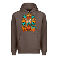 Coffee Thanksgiving Cold Drink Frappe Premium Hoodie - FaDigitalArtStudio