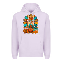 Lilac Thanksgiving Cold Drink Frappe Premium Hoodie - FaDigitalArtStudio