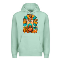 Seafoam Thanksgiving Cold Drink Frappe Premium Hoodie - FaDigitalArtStudio