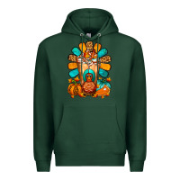 Sports Green Thanksgiving Cold Drink Frappe Premium Hoodie - FaDigitalArtStudio