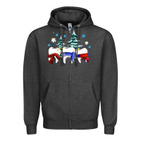 Charcoal Heather dental christmas tree teeth and winter ado Zipper Hoodie - OliviaCreatesArt