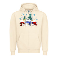 Sandshell dental christmas tree teeth and winter ado Zipper Hoodie - OliviaCreatesArt