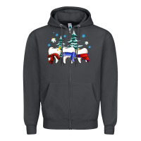 Smoke dental christmas tree teeth and winter ado Zipper Hoodie - OliviaCreatesArt