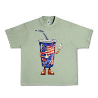 Oil Green 4th of july coca Urban Heavy Tee - BarkalooDesign
